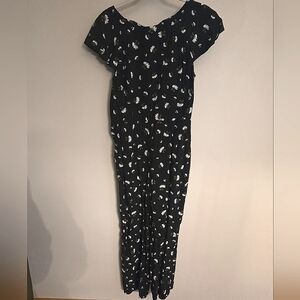 Loft Daisy Floral Jumpsuit size 8